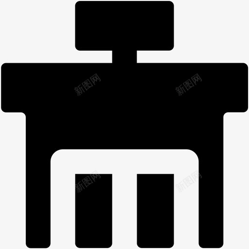 图书馆建筑物地标图标svg_新图网 https://ixintu.com 博物馆 图书馆 地标 建筑物 纪念碑 网络和用户界面字体图标