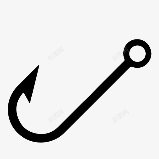 钩倒钩鱼图标svg_新图网 https://ixintu.com 倒钩 渔场 钓鱼 钩 鱼