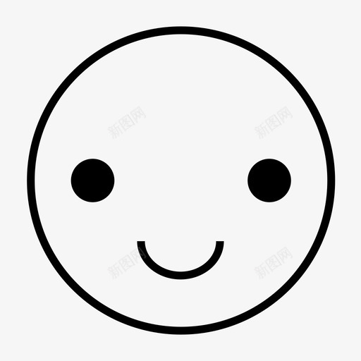 表情开朗感觉良好图标svg_新图网 https://ixintu.com 开朗 微笑 快乐 情感细线图标集 感觉良好 表情