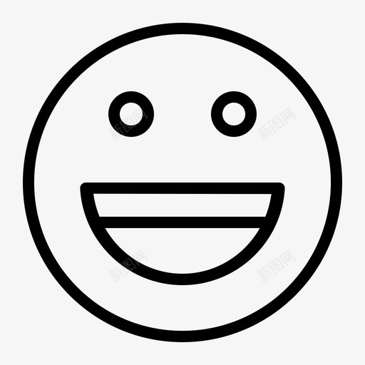 笑喜剧表情符号图标svg_新图网 https://ixintu.com 喜剧 电影和电影 笑 笑脸 表情符号
