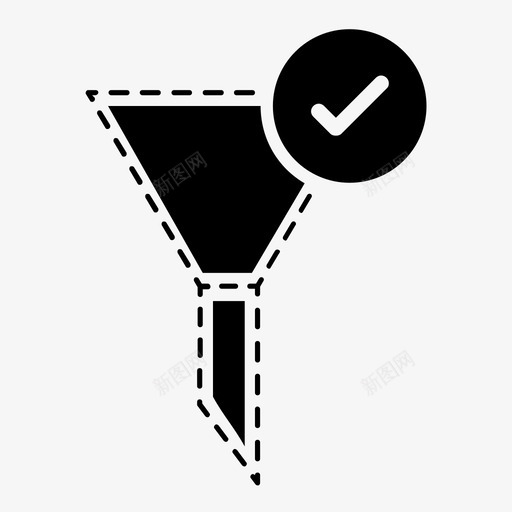 过滤器选择过滤漏斗图标svg_新图网 https://ixintu.com 分类 漏斗 过滤 过滤器选择 选择