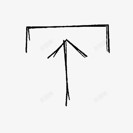 上传箭头手绘箭头图标svg_新图网 https://ixintu.com 上传 手绘箭头 箭头 草图箭头