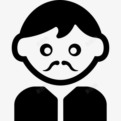 留着墨西哥式胡子的人图标svg_新图网 https://ixintu.com 留着墨西哥式胡子的人