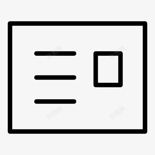 名片徽章业务图标svg_新图网 https://ixintu.com 业务 名片 徽章 身份证 通讯信息概要