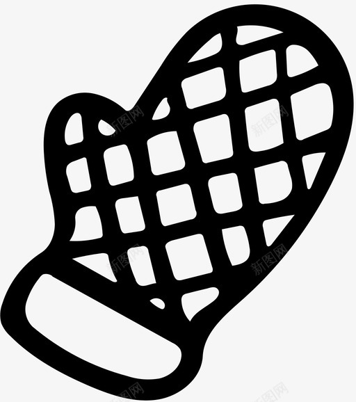 烤箱手套手套厨房安全手套图标svg_新图网 https://ixintu.com 厨房安全手套 厨房手拉手套 手套 烤箱手套 连指手套