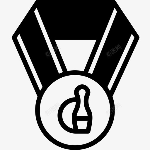 奖牌保龄球运动图标svg_新图网 https://ixintu.com 优胜者 保龄球 奖牌 美味运动奖牌样式1字形 运动