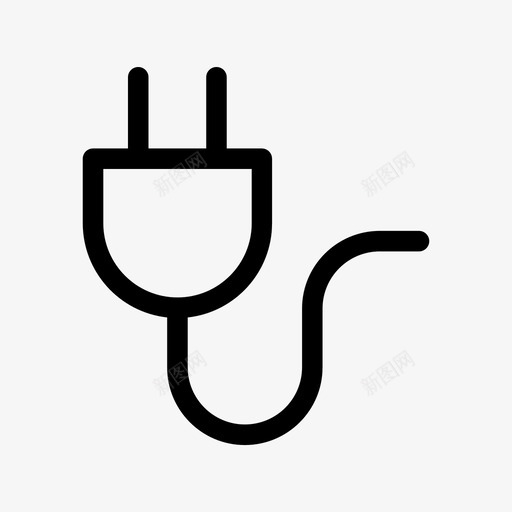 插头充电器电气图标svg_新图网 https://ixintu.com 充电器 插头 电气 电线 针脚 随机收集09