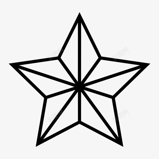 星星圣诞节新年图标svg_新图网 https://ixintu.com 圣诞节 新年 星星