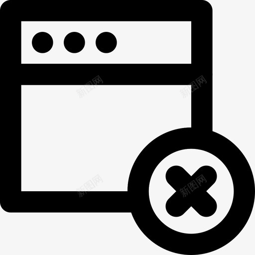 删除窗口通信交互图标svg_新图网 https://ixintu.com smashicons交互md大纲 交互 删除窗口 界面 通信