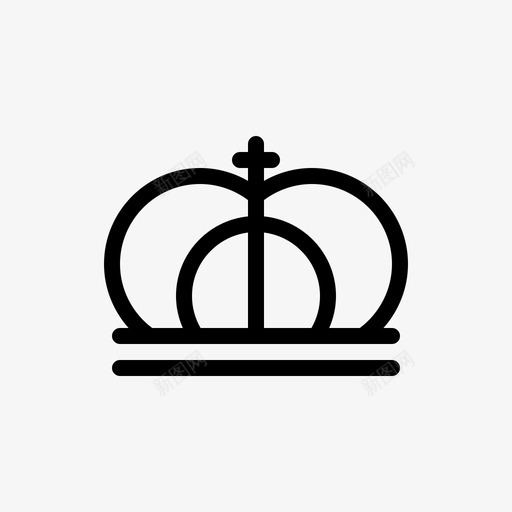 皇冠历史国王图标svg_新图网 https://ixintu.com 历史 国王 海盗偶像 王后 王国 皇冠