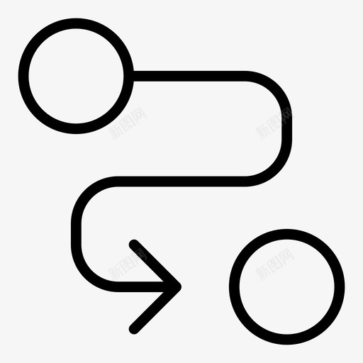 路线方向跟随图标svg_新图网 https://ixintu.com 地图导航大纲 方向 旅行 跟随 路线