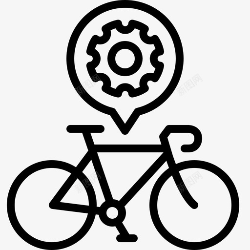 自行车齿轮卡塞特齿轮图标svg_新图网 https://ixintu.com 卡塞特 美味的道路自行车生活 自行车齿轮 设置 齿轮