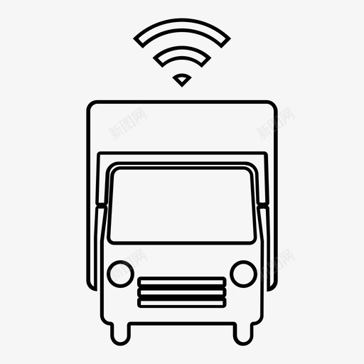 自动卡车无人驾驶卡车自动驾驶图标svg_新图网 https://ixintu.com 卡车wifi 无人驾驶卡车 自动卡车 自动卡车自驱动卡车连接卡车 自动驾驶