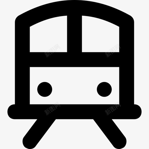有轨电车机车地铁图标svg_新图网 https://ixintu.com 列车 地铁 有轨电车 机车 线路基本图标集1