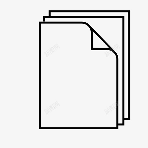 文件纸堆图标svg_新图网 https://ixintu.com 堆 文件 纸