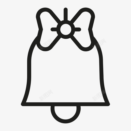 铃铛叮咚金图标svg_新图网 https://ixintu.com 叮咚 圣诞套装 金 铃铛 银