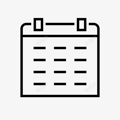 日历日假日图标svg_新图网 https://ixintu.com 个人版本 假日 周末 年 日 日历 月
