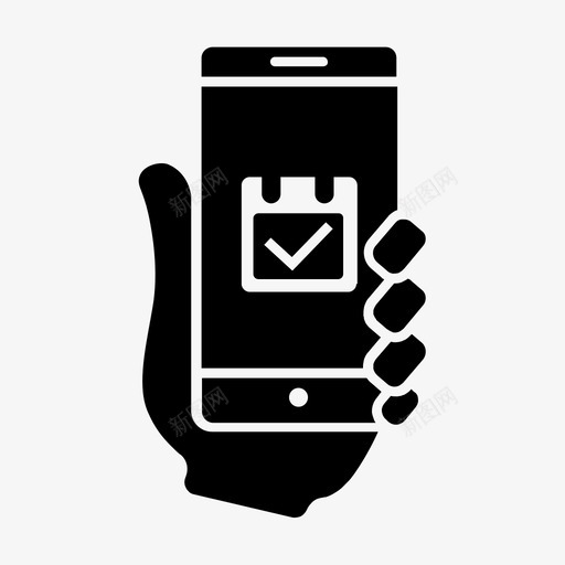 智能手机日历移动可用性图标svg_新图网 https://ixintu.com 可用性 智能手机可用性 智能手机日历 用户 移动