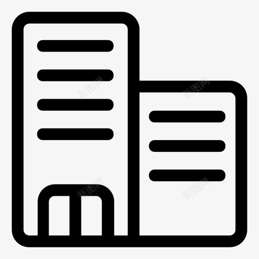公司大楼企业图标svg_新图网 https://ixintu.com 企业 公司 办公室 大楼 工作 房子