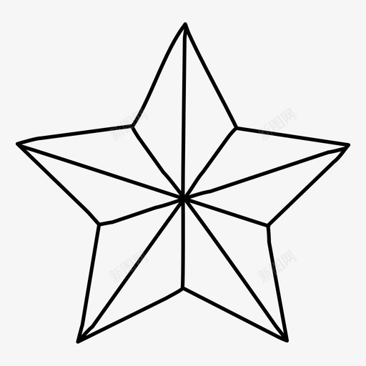 圣诞星假日冬天图标svg_新图网 https://ixintu.com 假日 冬天 圣诞快乐 圣诞星 圣诞节