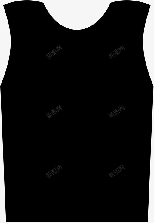 背心衣服穿着图标svg_新图网 https://ixintu.com 无袖 穿着 背心 衣服