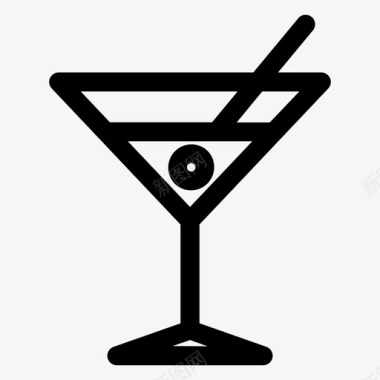 鸡尾酒酒饮料图标图标