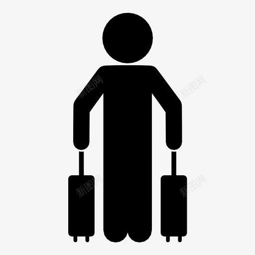 儿童旅客客户行李图标svg_新图网 https://ixintu.com 人 儿童旅客 客户 旅行 航程 行李