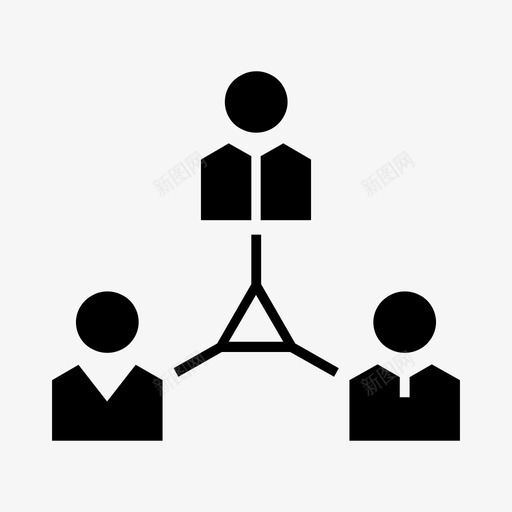 公司组织互动网络图标svg_新图网 https://ixintu.com 互动 公司组织 结构 网络