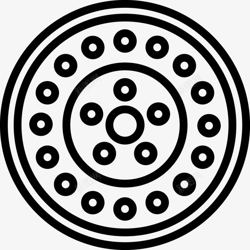 钢轮汽车轮毂盖图标svg_新图网 https://ixintu.com 汽车 汽车零件 调音 轮毂盖 轮辋 钢轮