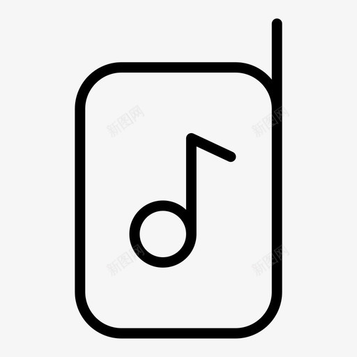 移动音乐旋律铃声图标svg_新图网 https://ixintu.com 旋律 曲调 移动音乐 铃声 音乐大纲