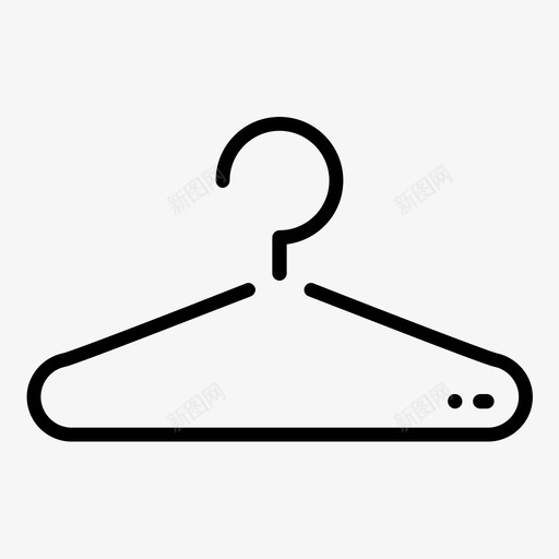 衣架衣服时尚图标svg_新图网 https://ixintu.com 时尚 衣服 衣架 衣柜 购物必备图标集
