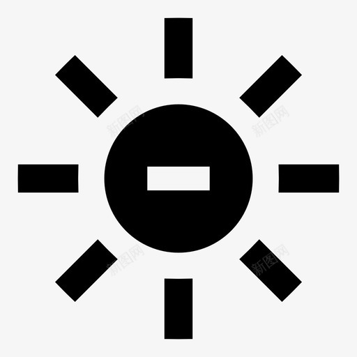 亮度低亮度控制亮度级别图标svg_新图网 https://ixintu.com 亮度低 亮度控制 亮度级别 低亮度 网络图标 降低