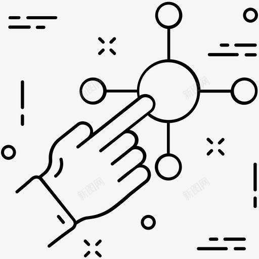 互动联盟沟通图标svg_新图网 https://ixintu.com 互动 手势 杂项图标1 沟通 网络 联盟