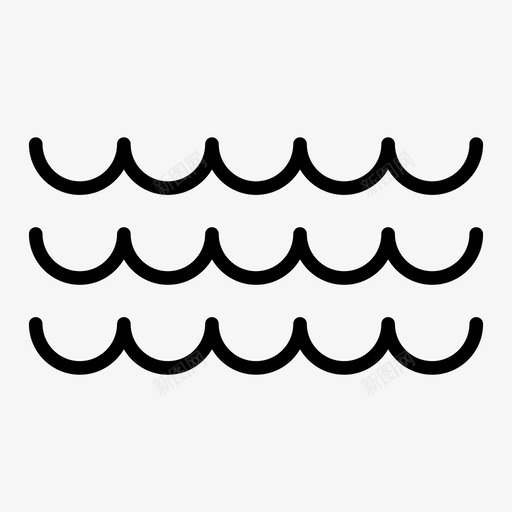海咸水图标svg_新图网 https://ixintu.com 咸 水 浪 海