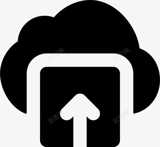 上传云通信交互图标svg_新图网 https://ixintu.com smashicons交互mdsolid 上传云 交互 界面 通信