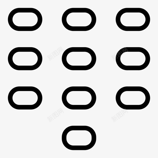 拨号盘按钮按键图标svg_新图网 https://ixintu.com 号码 拨号盘 按钮 按键 电话 通讯信息大纲