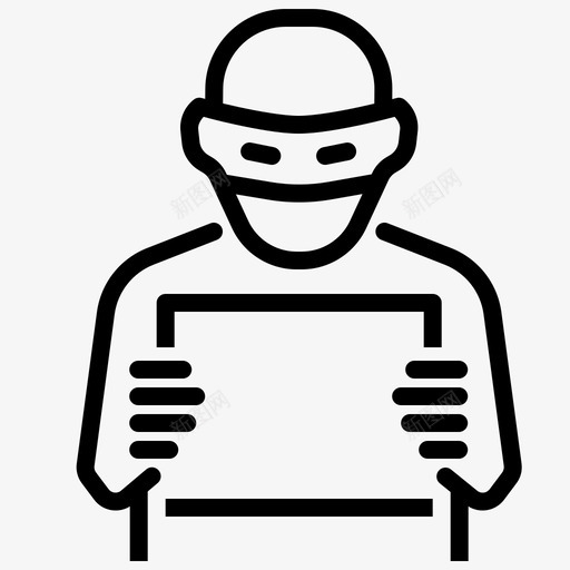 列队逮捕罪犯图标svg_新图网 https://ixintu.com 列队 囚犯 法律和司法 监狱 罪犯 逮捕
