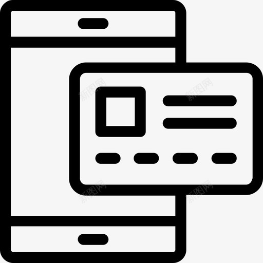 在线支付银行应用商务图标svg_新图网 https://ixintu.com 商业图标 商务 在线支付 手机银行 移动商务 银行应用