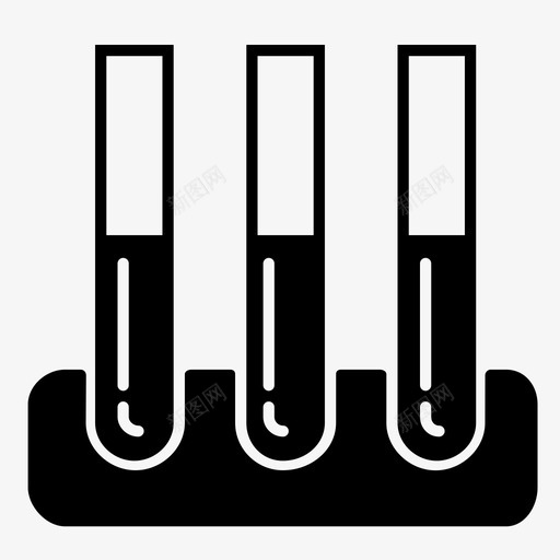 试管化学实验室图标svg_新图网 https://ixintu.com 化学 医学图标 实验室 研究 试管
