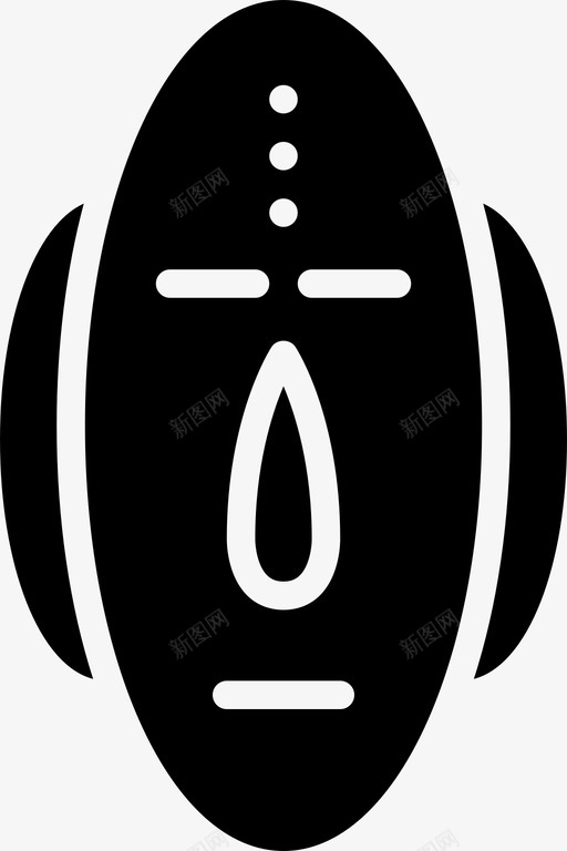 土著面具符号图标svg_新图网 https://ixintu.com 土著面具 符号