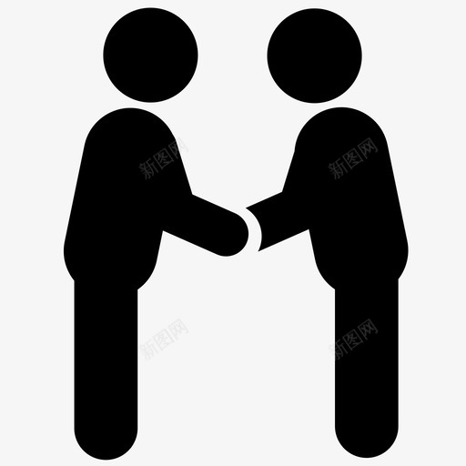 握手业务交易图标svg_新图网 https://ixintu.com 业务 交易 会议 合作伙伴 握手