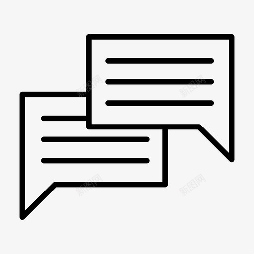 交谈聊天闲聊图标svg_新图网 https://ixintu.com 交谈 搜索引擎优化 聊天 胡言乱语 语音泡沫 闲聊