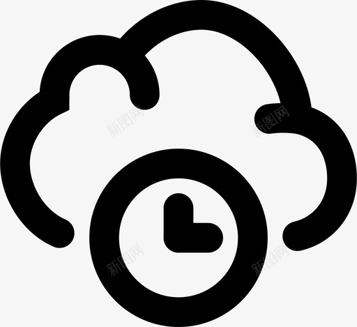 等待云通信交互图标svg_新图网 https://ixintu.com smashicons交互md大纲 交互 界面 等待云 通信