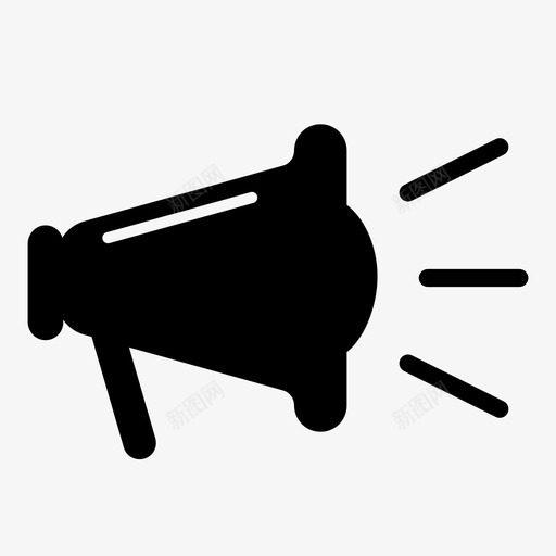 扩音器广播大声图标svg_新图网 https://ixintu.com 大声 广播 扩音器 新闻 通知