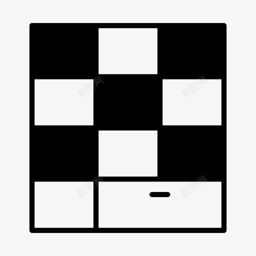 书柜家具架子图标svg_新图网 https://ixintu.com 书柜 储藏室 家具 架子