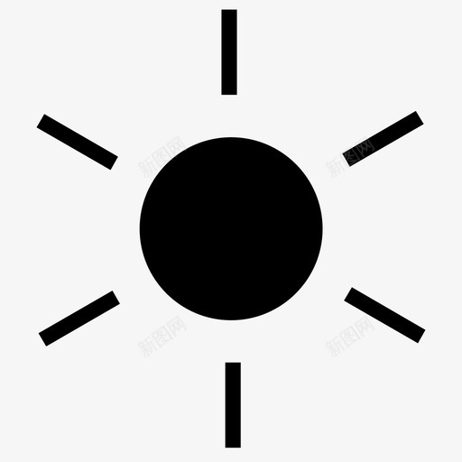 太阳气候白天图标svg_新图网 https://ixintu.com 天气 太阳 晴天 气候 白天