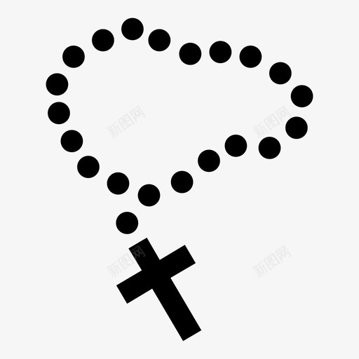 祈祷宗教念珠图标svg_新图网 https://ixintu.com 宗教 念珠 祈祷