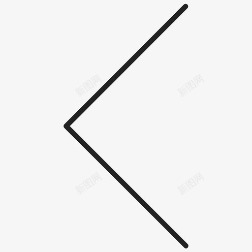 左箭头左滑动图标svg_新图网 https://ixintu.com 左滑动 左箭头
