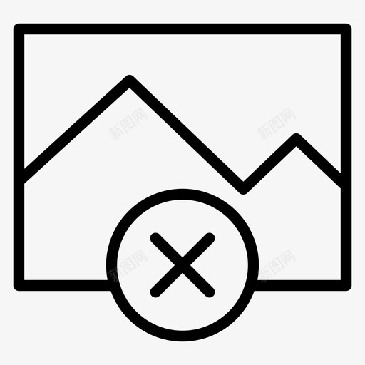 删除图像删除多媒体资料图像占位符图标svg_新图网 https://ixintu.com 删除图像 删除多媒体资料 图像占位符