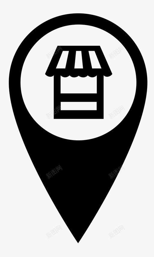 信息亭位置市场商家图标svg_新图网 https://ixintu.com pin 信息亭位置 商家 商店 市场 概念位置